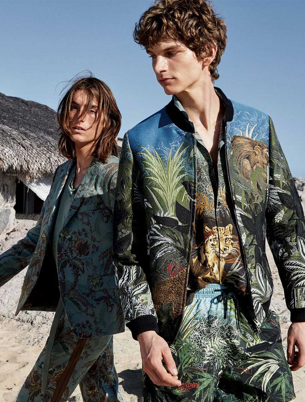 Ad Campaign: Etro Spring/Summer 2019: Edie Campbell & Olivia Vinten by ...