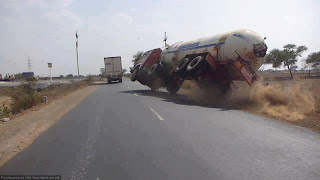 Before Few Seconds of oil tanker accident 