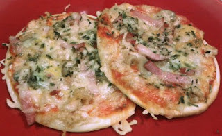 minipizzas preparadas con la masa de Buitoni