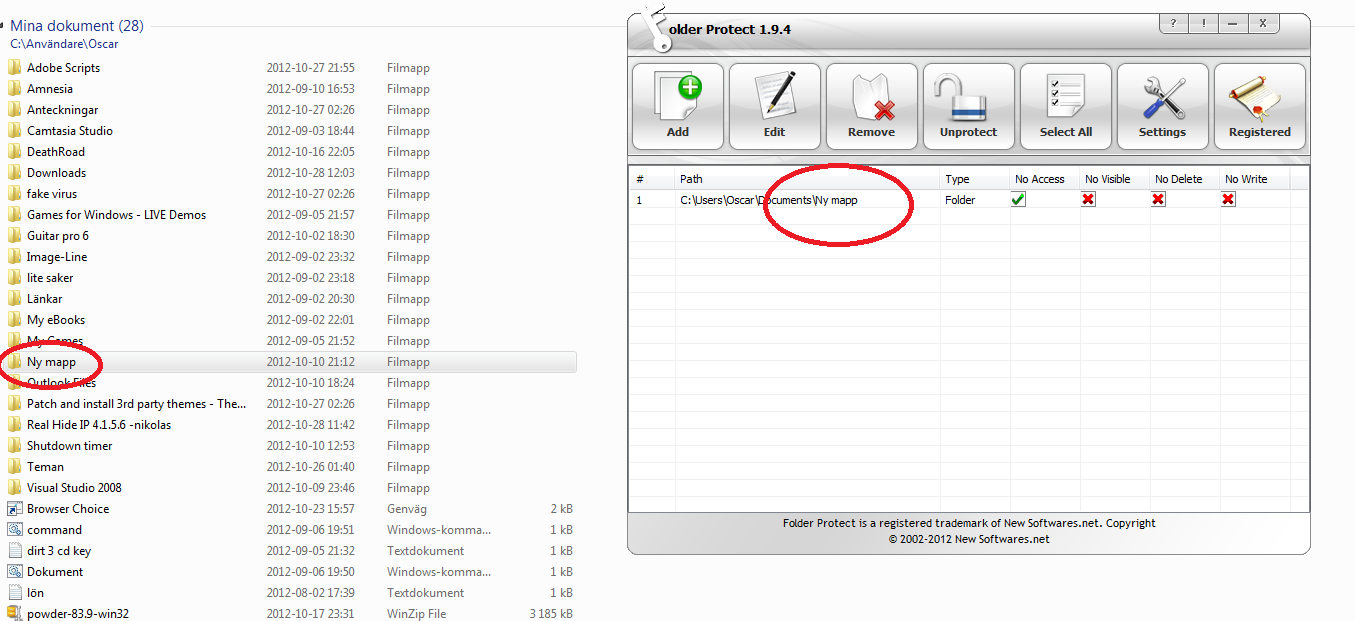 windows folder protection windows folder protection