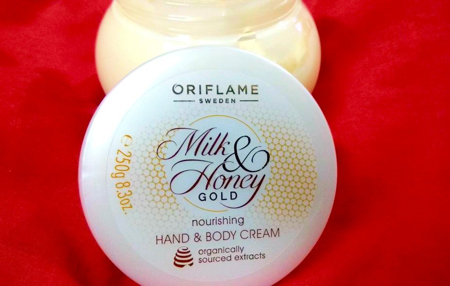 ORIFLAME MILK AND HONEY GOLD NOURISHING HAND AND BODY CREAM REVIEW