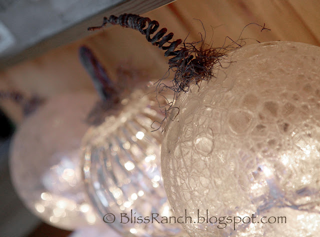 Bliss-Ranch.com Glass Light Globe Pumpkins