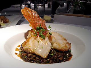 monkfish french lotte menus anglerfish lentils grilled