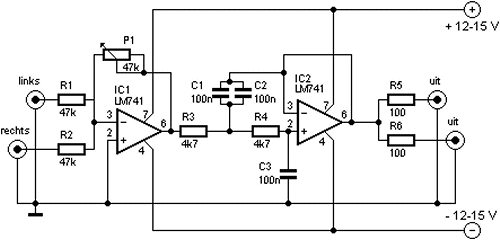 Subwoofer Filter and Low Pass Filter Circuit with LM741 ... jbl wiring diagram 1997 
