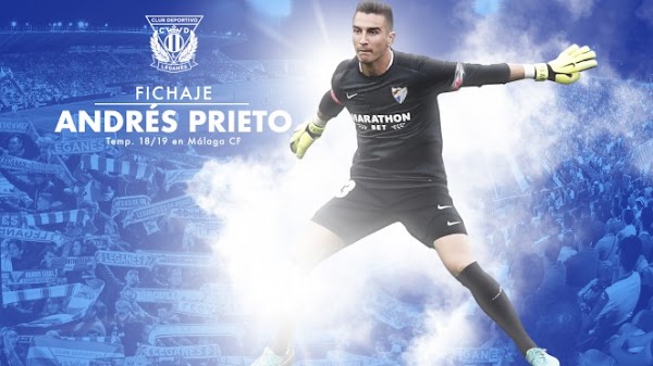 Oficial: Málaga, Andrés Prieto se desvincula y sale al Leganés