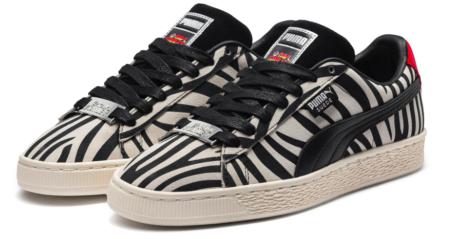 Rocked Out In Black And White: Puma X Paul Stanley Suede Sneakers ...