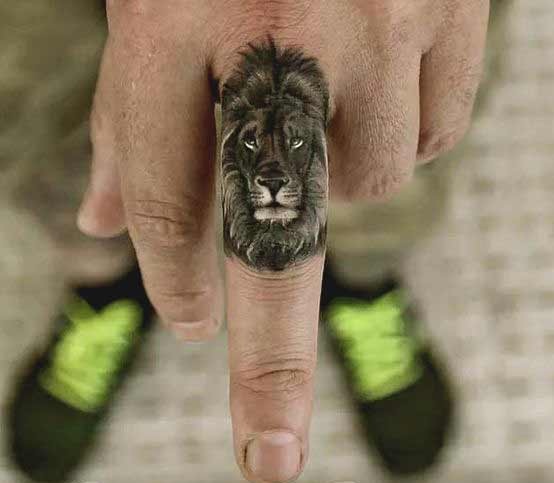 Small Leo lion tattoo designs for guys