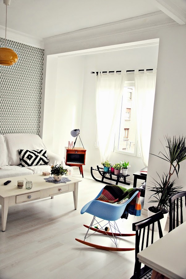 Decoración salón estilo nórdico