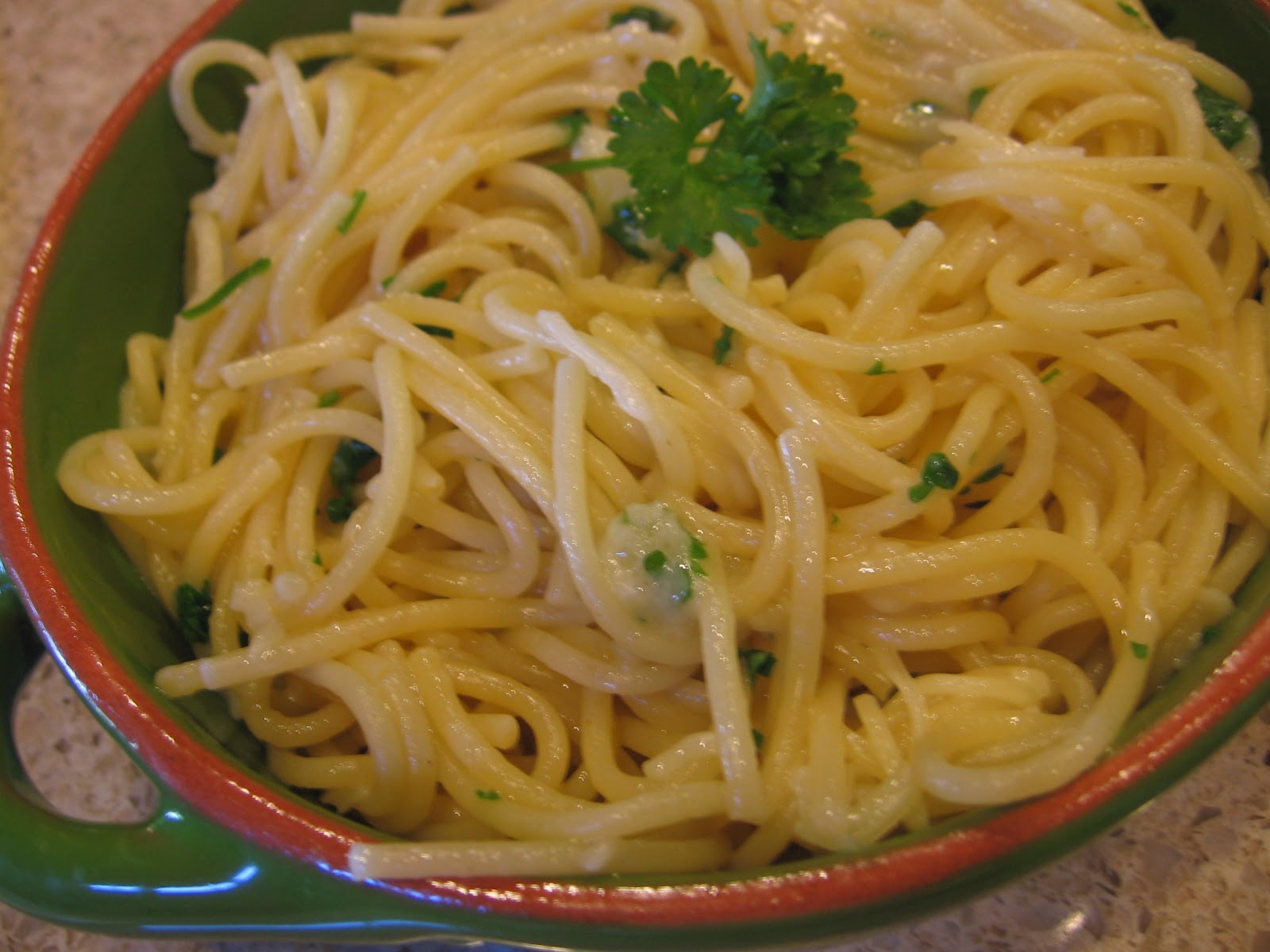 cookin' up north Garlic Spaghetti