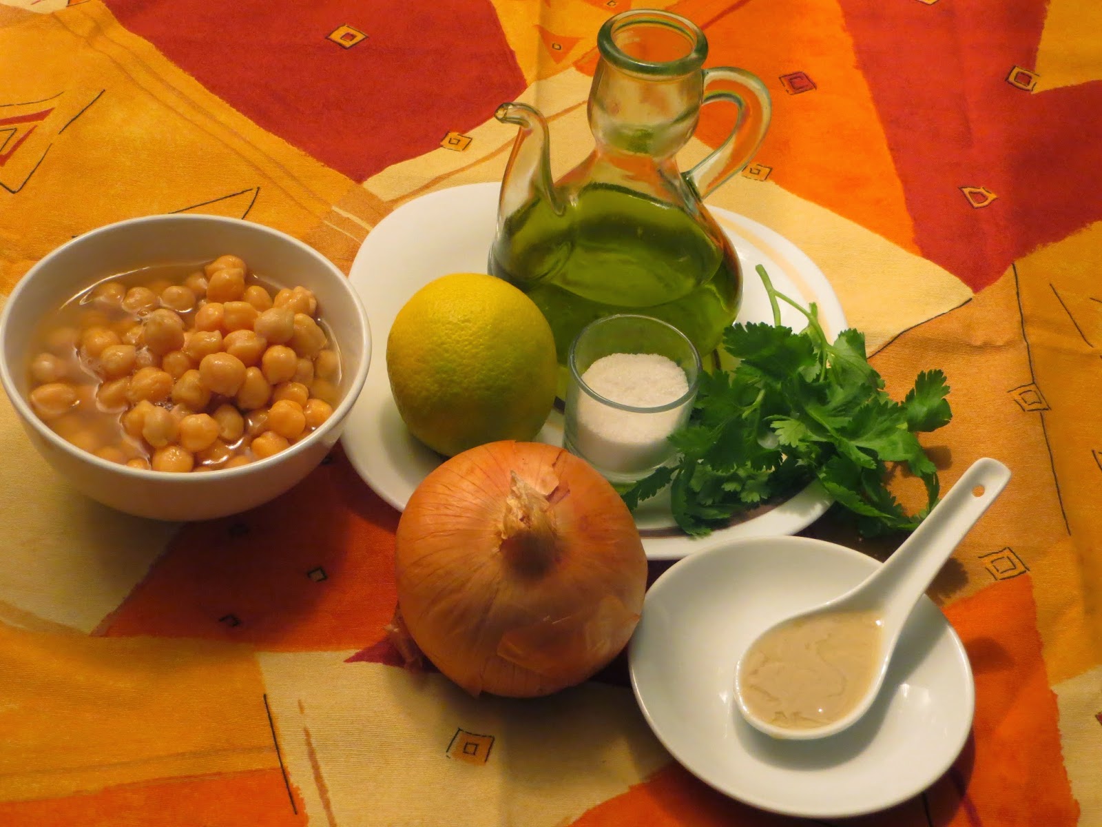 ingredientes crema de garbanzos