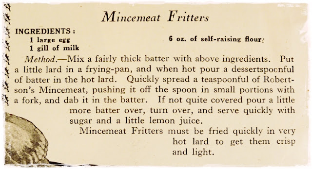 mincemeat fritters- ecipe