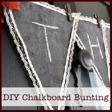diy chalkboard bunting