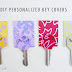 DIY: Personalized Key Covers from Scrapbook Paper
