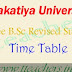 KU Degree B.Sc supply 1st 2nd final year revised postponed time table 2016