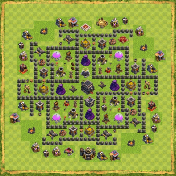 Clans карты. Maps for Clash of Clans.