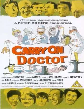 Poster Of Carry on Doctor 1968 Dual Audio 720p Web-DL [Hindi - English] ESubs Free Download Watch Online Worldfree4u