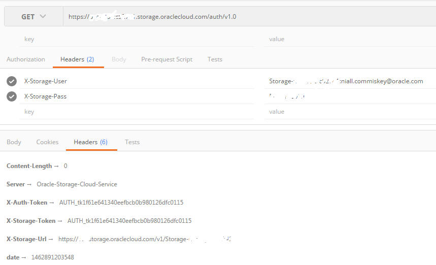 iPaaSORACLE.CLOUD 503 IaaS > Storage Cloud Service REST API