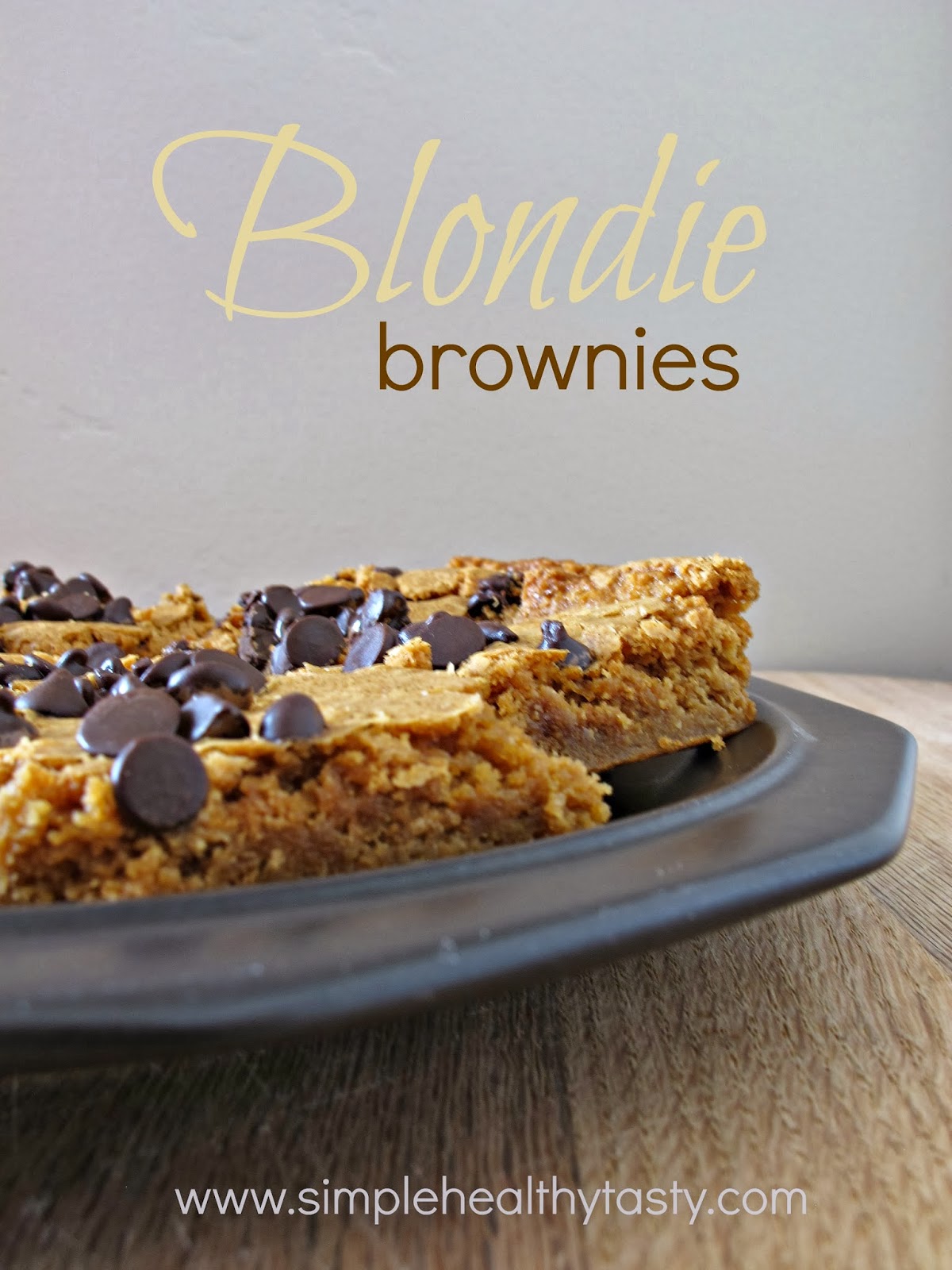 Blondie Brownies made healthy