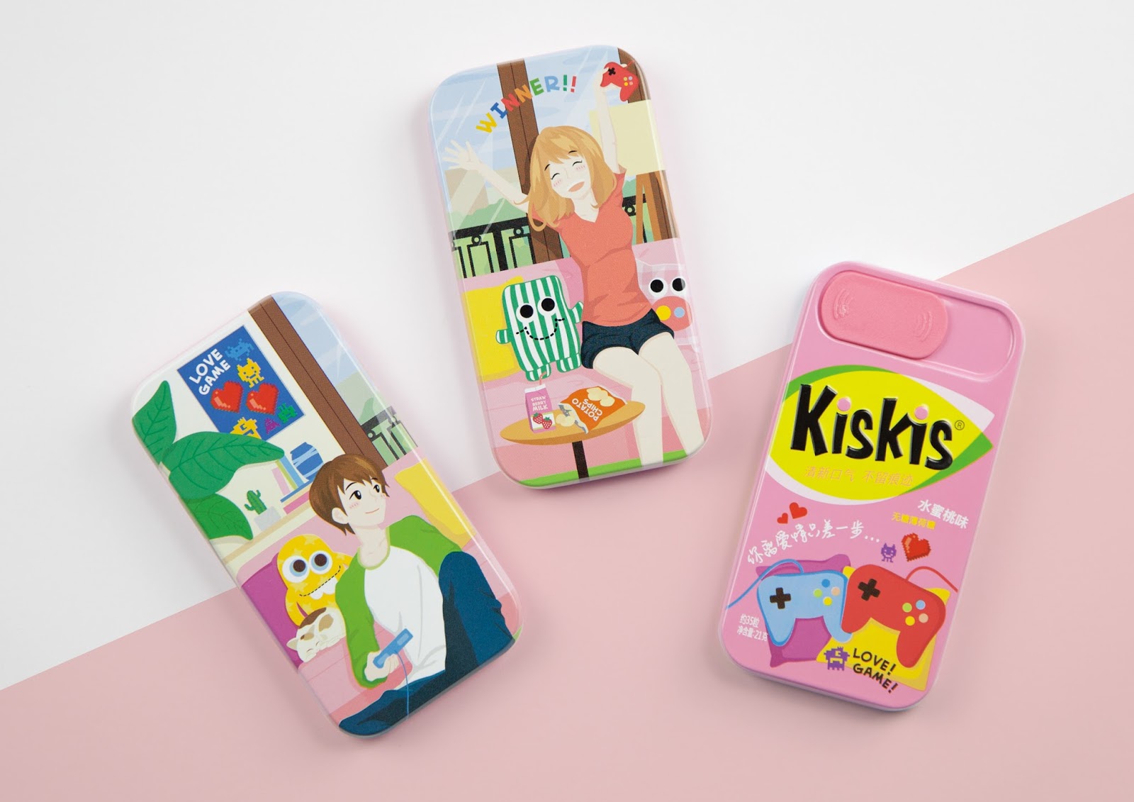 Kiskis My Boyfriends Are Mint Candies KisKis - Twins Pack on Packaging of the World - Creative Package Design Gallery