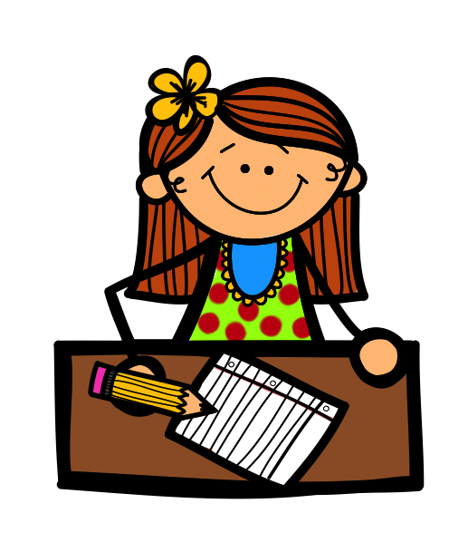 clipart girl at desk - photo #41