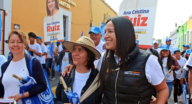 En San Pedro Cholula, Ana Cristina Ruiz llama a evitar populismo