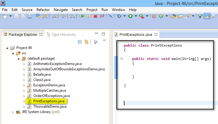 Selenium-By-Arun: 228. Printing the exception details in different ways