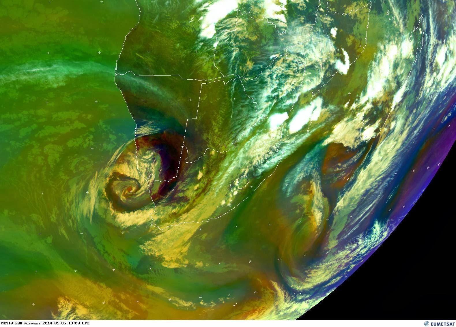 Mossel Bay Weather Observation, South Africa Update Cold front and