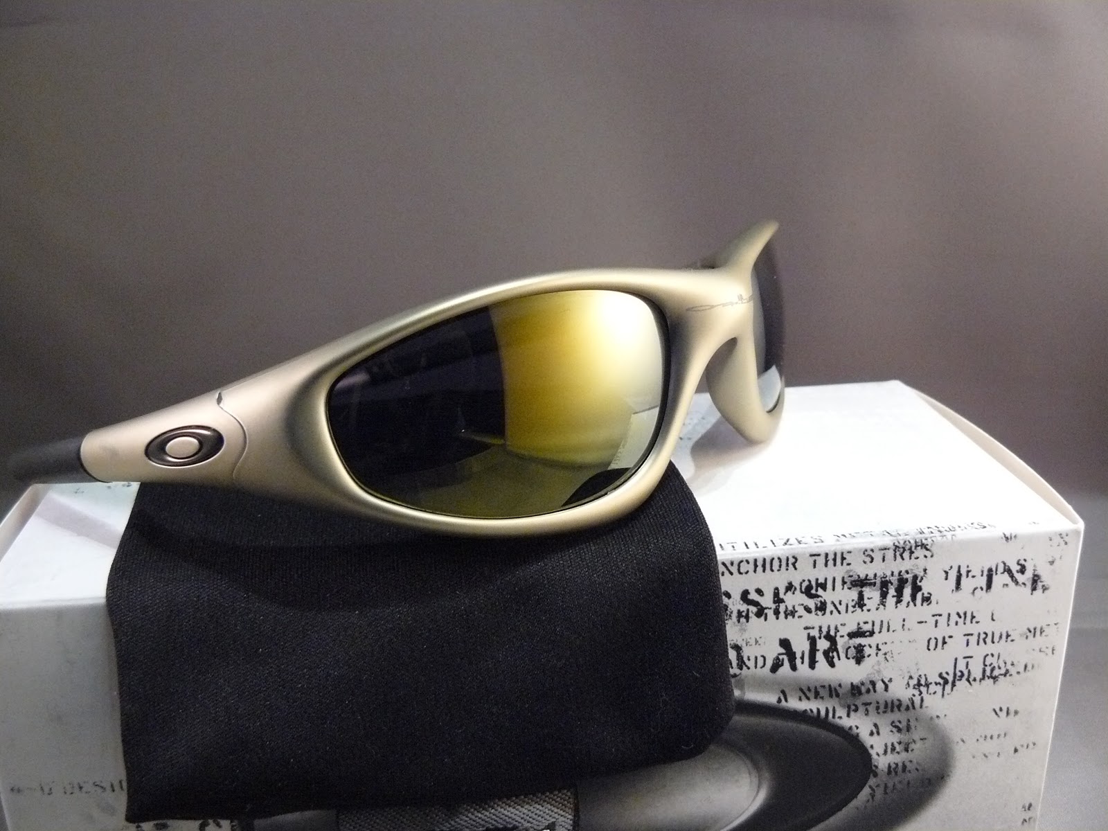 Oakleyforsale Oakley New Straight Jacket, Platinum, Gold Iridium