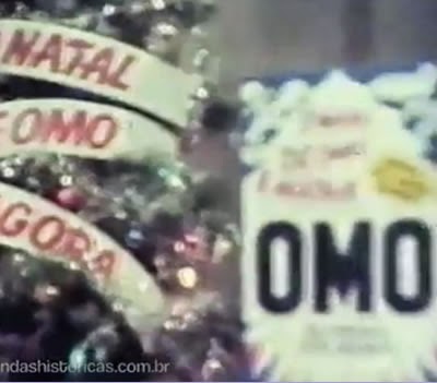 Propaganda do Sabão OMO - promoção do Natal de 1976.