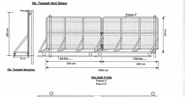 50+ Ide Penting Detail Pintu Pagar Geser