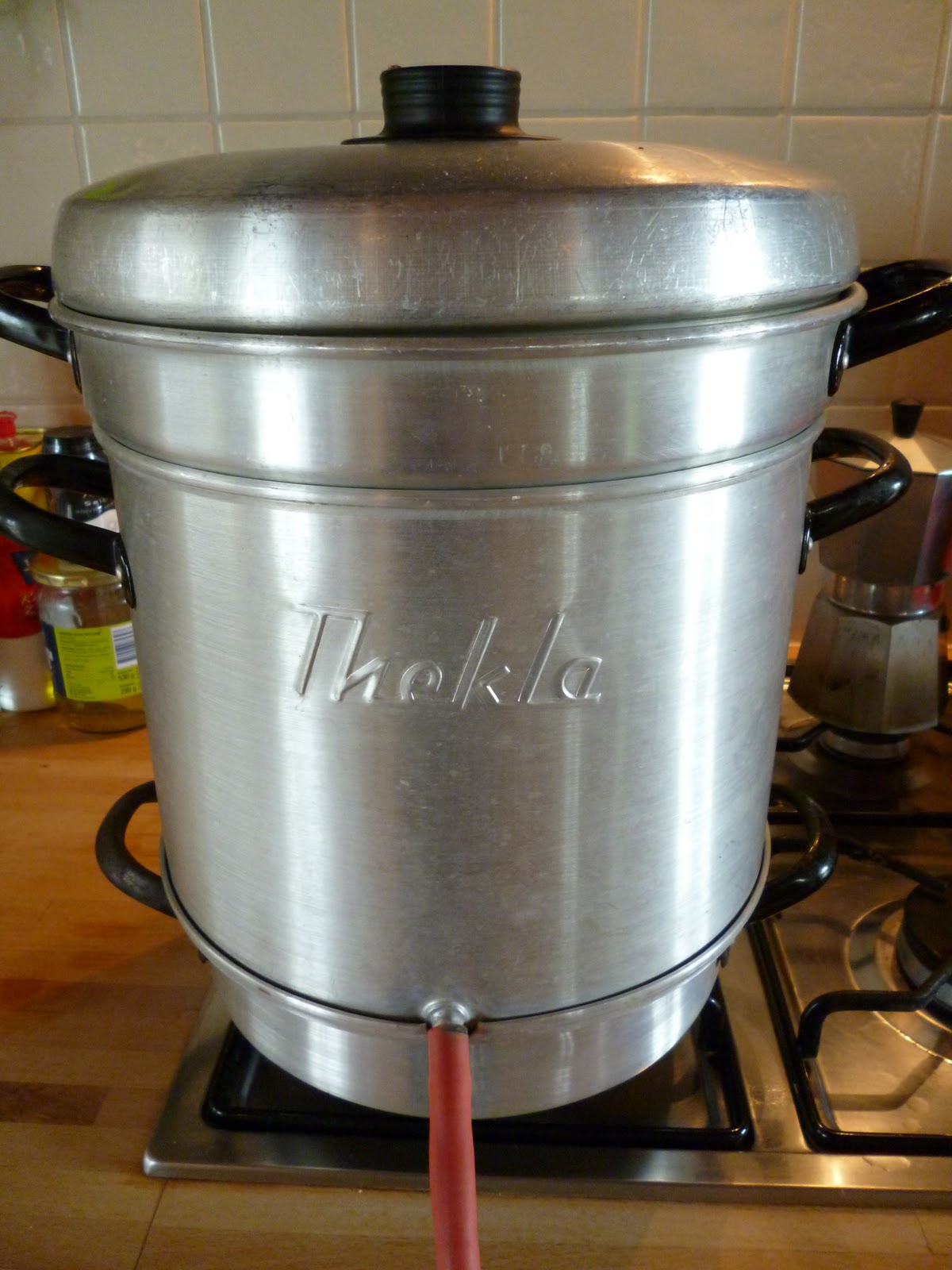 Helmi Coenders Jam maken van vlierbessen.