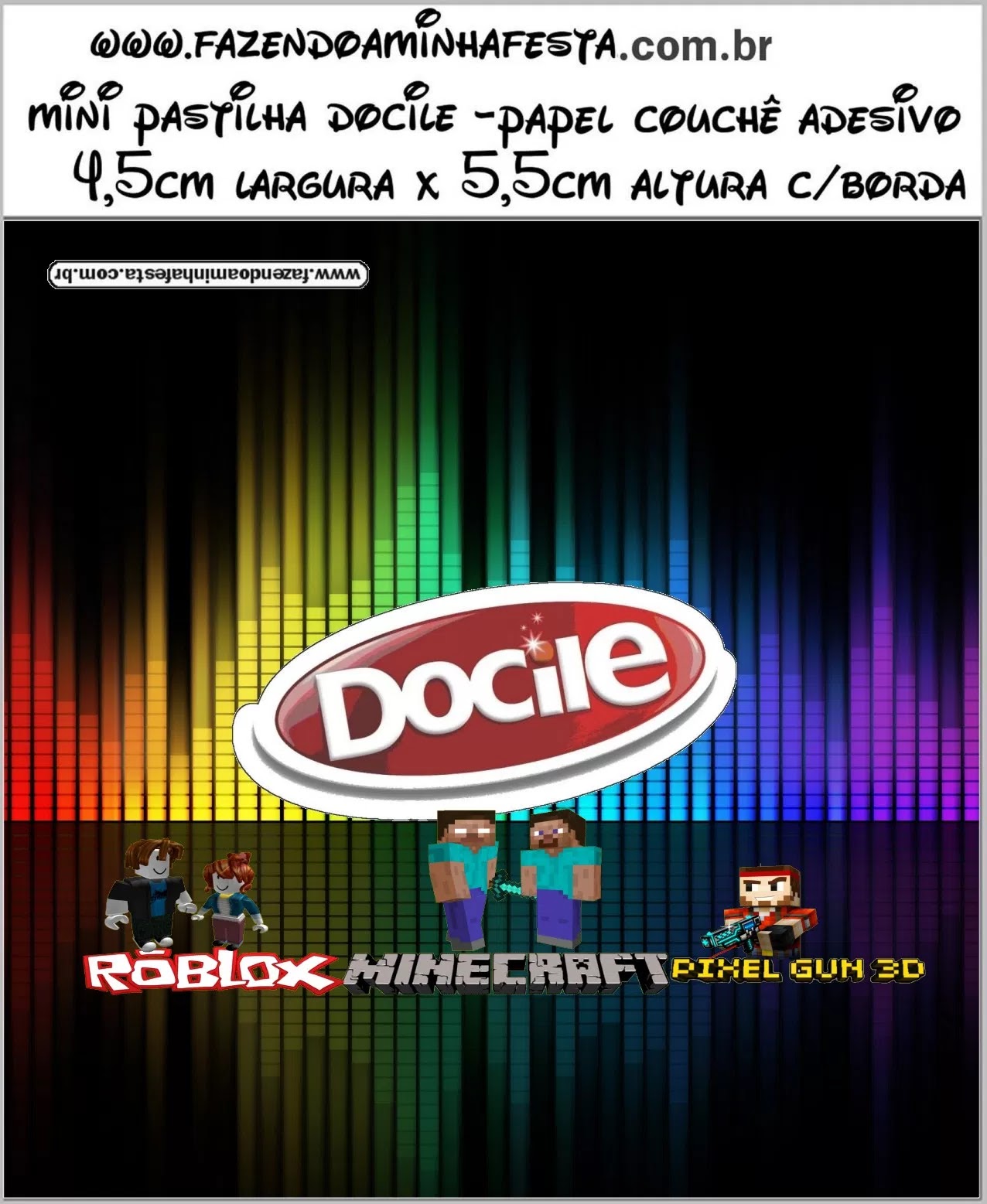 Pixel Gum 3d Roblox Y Minecraft Etiquetas Para Candy Bar Para Imprimir Gratis Oh My Fiesta Friki - etiquetas de roblox souvenirs cotillón y fiestas en
