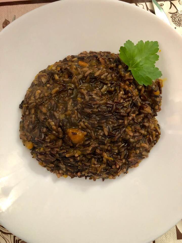 RISO NERO INTEGRALE GERMOGLIATO CON ZUCCA E ZENZERO NELLA INSTANT POT