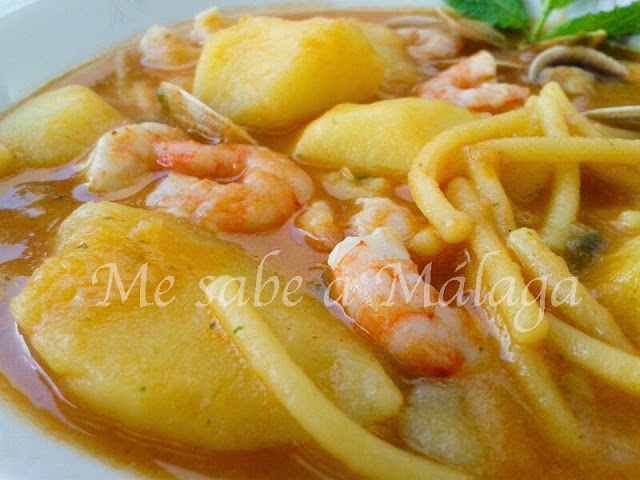 receta cazuela fideos Málaga