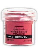  Red Geranium Embossing