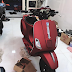 Sơn xe Vespa S màu đỏ nhám cực đẹp