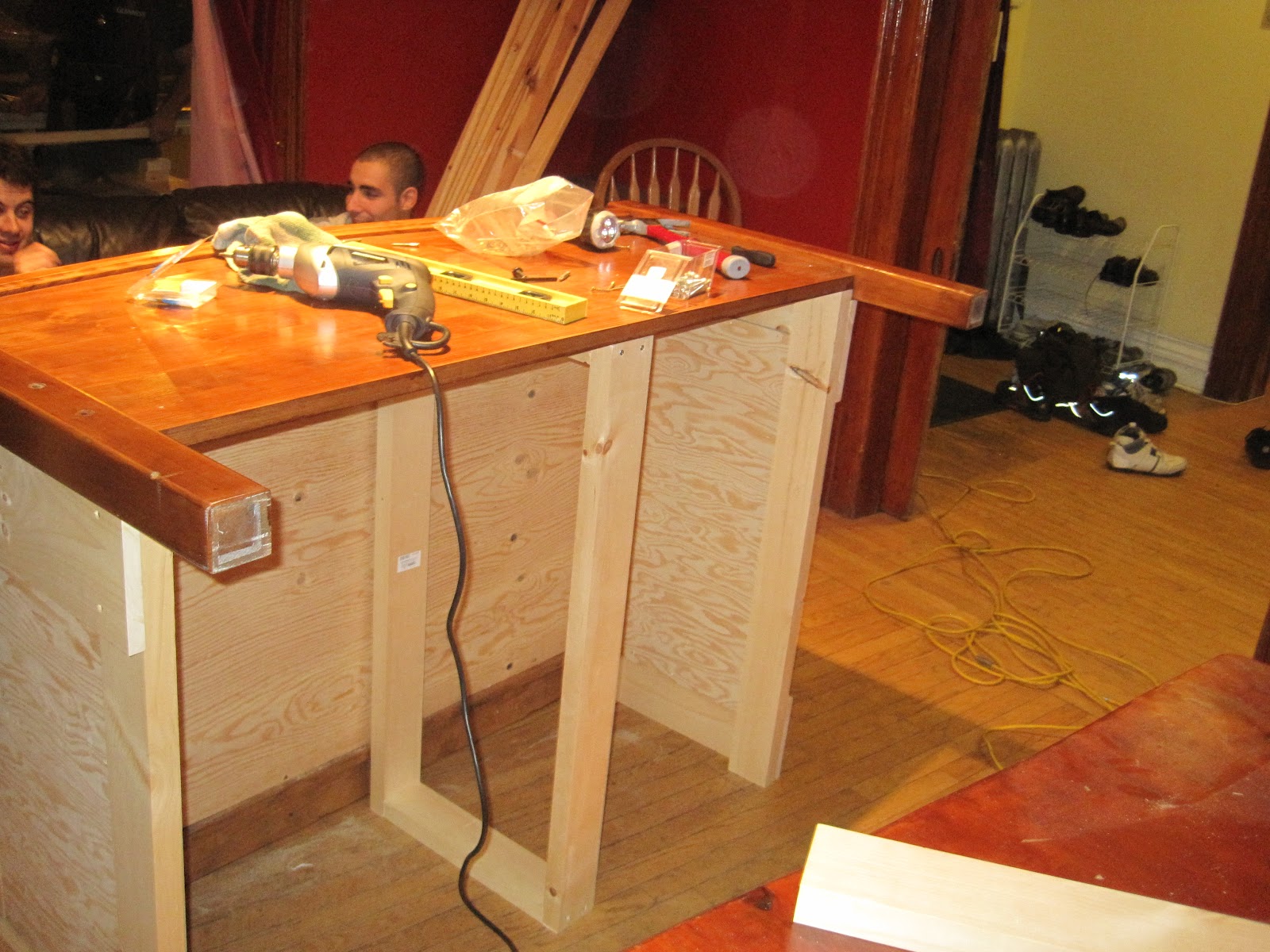 Stacked Design Bed Frame Bar