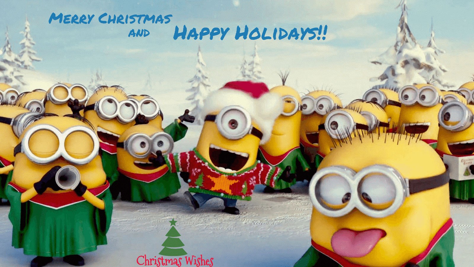 10+ Amazing Minions Merry Christmas Wallpapers will blow Your Mind 2019