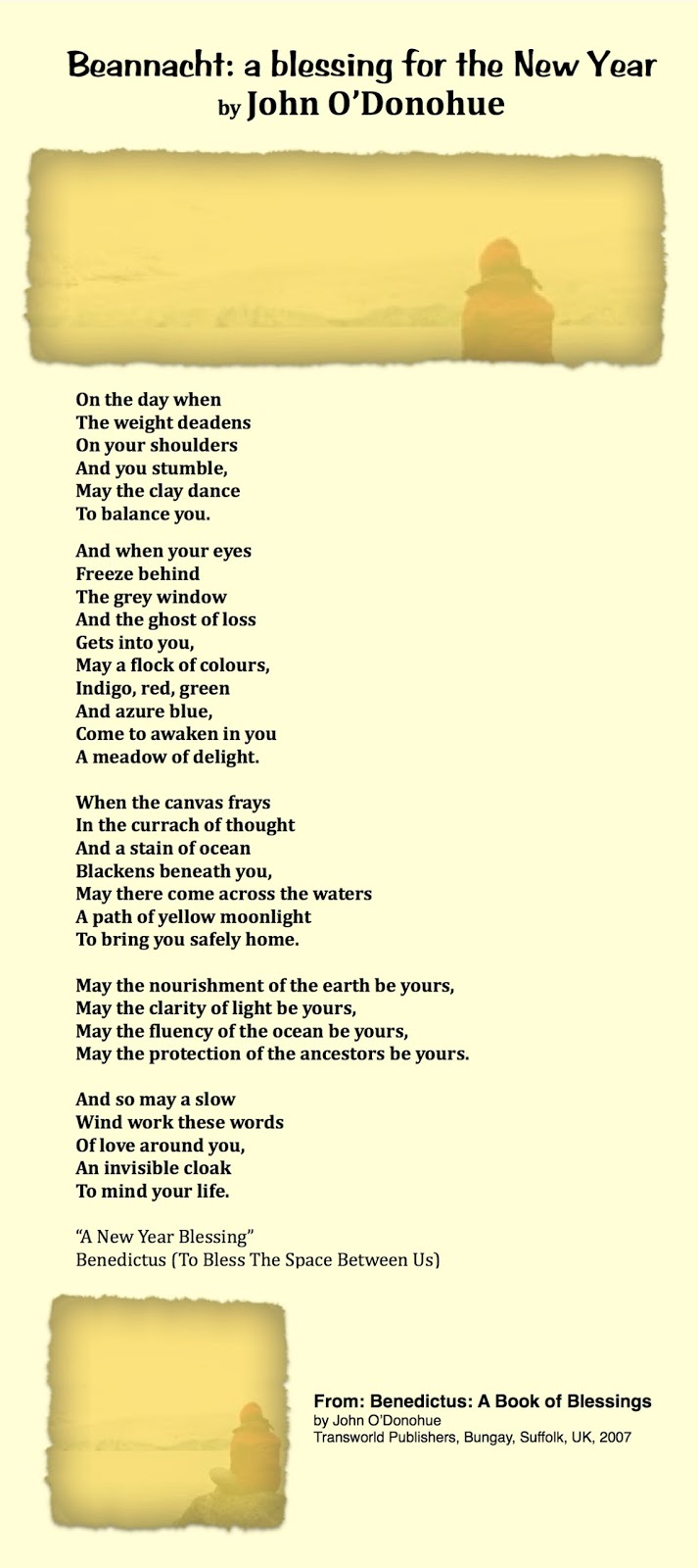 Bridget Mary's Blog Beannacht A Blessing for the New Year by John O