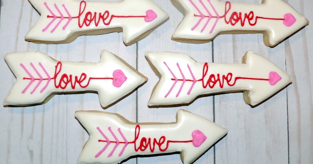 Katy's Kitchen Love Arrow Cookies
