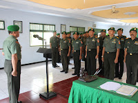 Dandim 0711/Pemalang, Pimpin Sertijab Danramil dan Korps Raport Perwira Staf