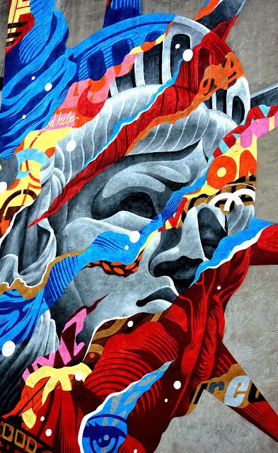 "Liberty" New Street Art By Tristan Eaton For The Lisa Project In New York City, USA. 3