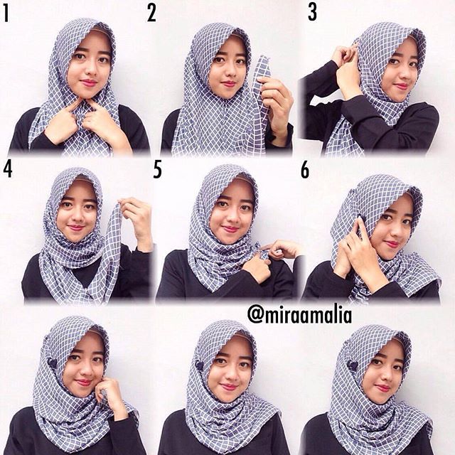 Trik Cepat Cara Memakai Jilbab Segi Empat Sederhana yang Anggun Trik Cepat Cara Memakai Jilbab Segi Empat Sederhana yang Anggun