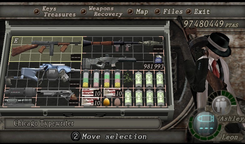 Game save files. Resident Evil 4 не показывает кнопки.