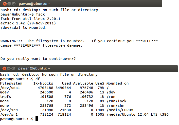 IT Practicals: Linux command line : File System image.