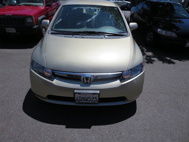 Everything aligned properly on 2008 Honda Civic after repairs at Almost Everything Auto Body