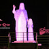 Estátua da padroeira de Serrinha ganha iluminação cor de rosa