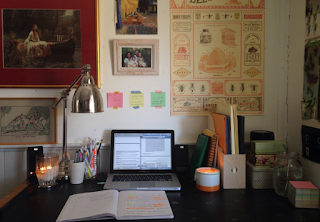Miss Momma G: Inspiration: Organized, Simple Desk Area