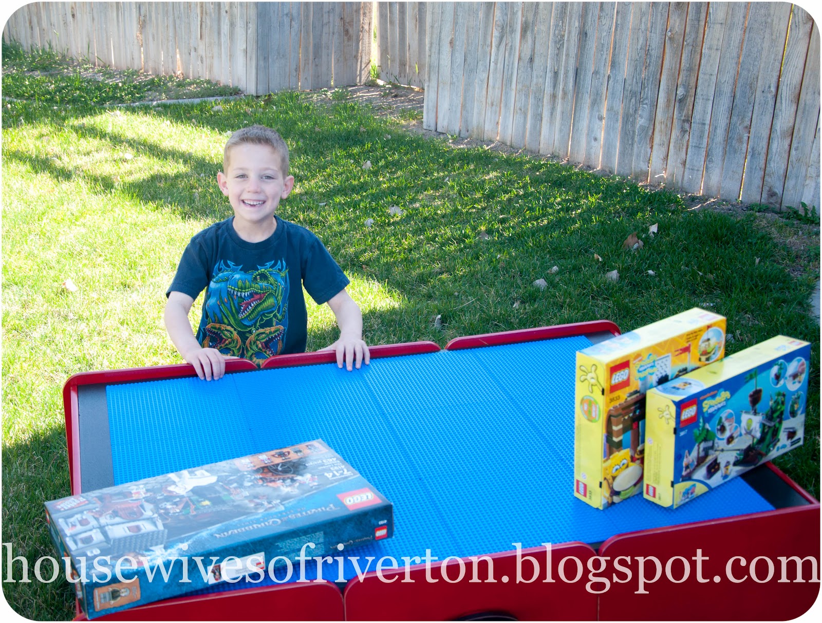 Lego Table from Train Table - Creative Housewives