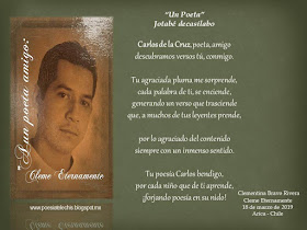 un poeta Cleme eternamente y Carlos de la Cruz
